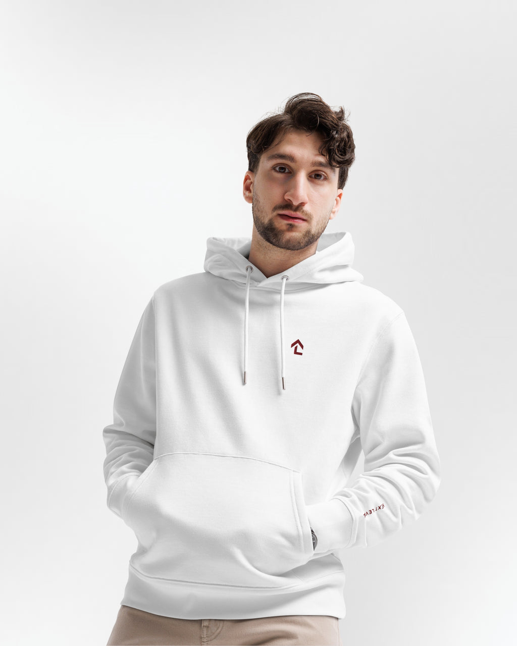 Sweat à capuche VISION Blanc