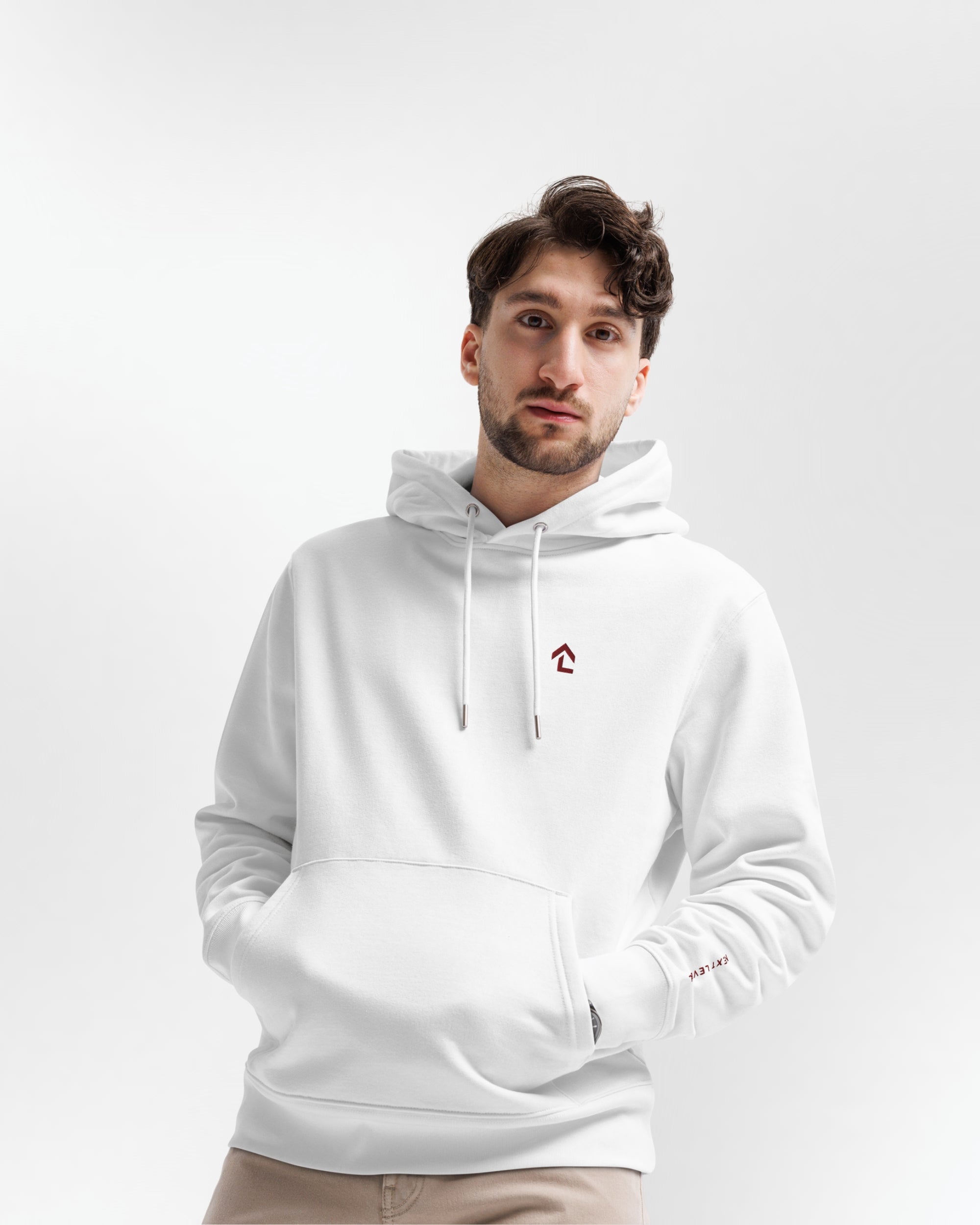 Sweat à capuche VISION Blanc